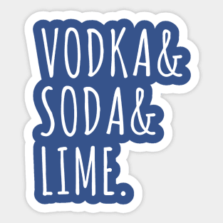 vodka soda lime 2 Sticker